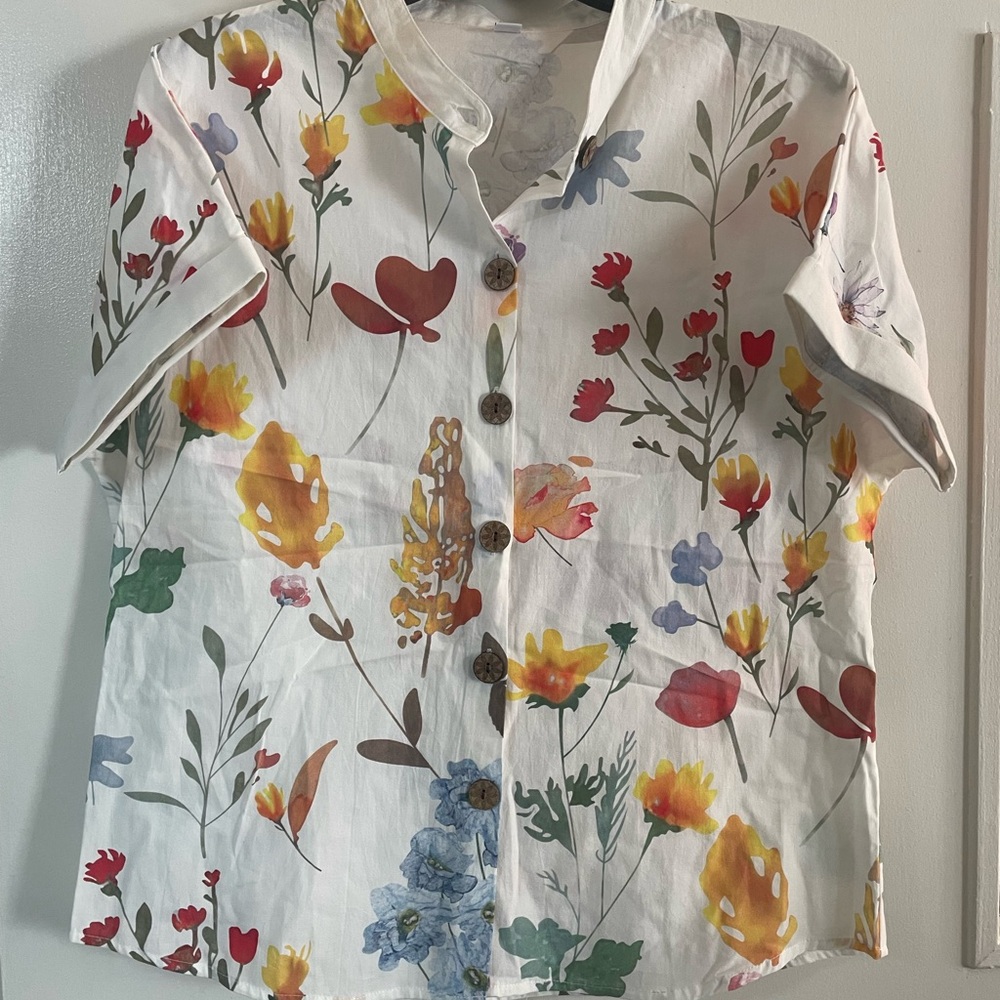 Floral Button-Up Shirt